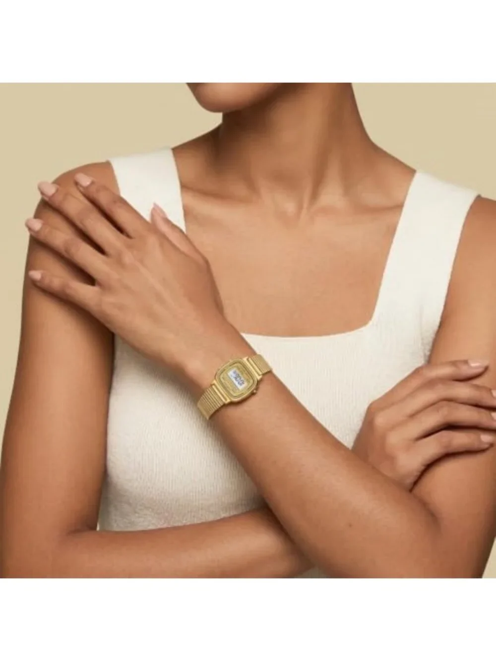Vintage Cheetah Print Women's Square Digital Watch - Stylish & Trendy Accessory